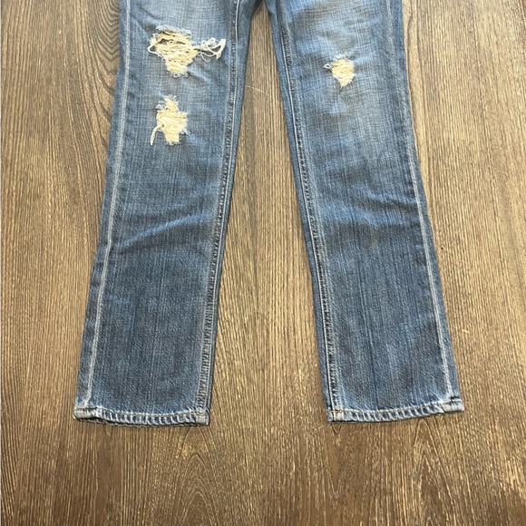 J. Crew Vintage Matchstick Jeans Pockets Distressed Denim Medium Wash Size 26R - Picture 2 of 14